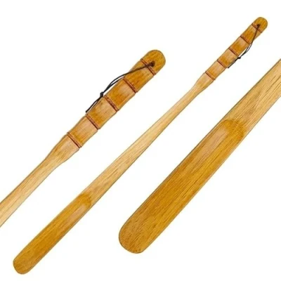 Image of Shoe Horns Horn 55cm 70cm Professional Wooden Flexible Long Handle Shoehorn Useful Lifter Spoon Home Tools Travel Horn(Wood color 70cm)