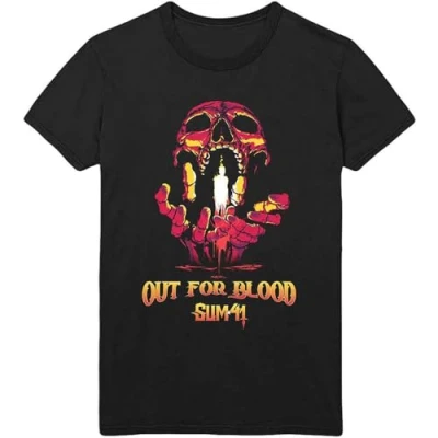 Image of Rock Off officially licensed products Sum 41 Out for Blood T Shirt L Black