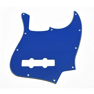 Image of Dopro Jazz Bass J Pickguard for USA/Mexican 4 String FD Blue 3 Ply