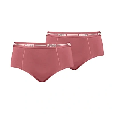 Image of PUMA Women&#039;s Mini Shorts 2 Pack Trunks, Heartfelt, S
