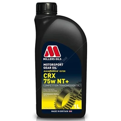 Image of Millers Oils Motorsport CRX 75w GL4 NT+ Triple Ester Fully Synthetic Gear Oil, 1 Litre
