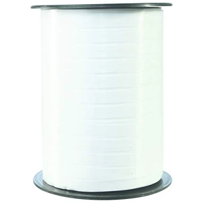 Image of Clairefontaine Ref 601701C Smooth Counter Ribbon Roll (Single Reel) 7mm x 500m Length Roll, 11.7 9.5cm Spool Suitable for Gift Wrapping &amp; Crafting White