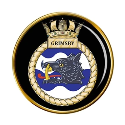 Image of HMS Grimsby, Royal Navy Pin Badge