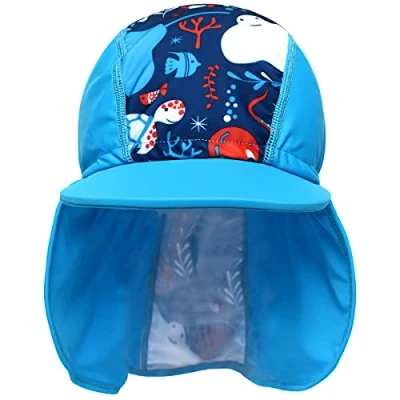 Image of Splash About Baby Kids Legionnaire Sun Hat Under The Sea 1 3 Years