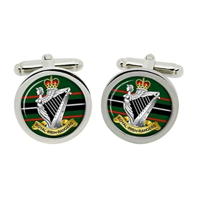 Image of Royal Irish Rangers, British Army Cufflinks in Box