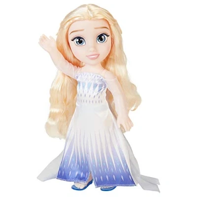 Image of Disney Frozen 2 Elsa the Snow Queen Doll 14 / 35cm Tall Articulated Dressed in Iconic Fashion Dress and Has Long Flowing Hair For Extra Play, Girls Aged 3+