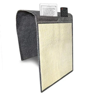 Image of Navaris Cat Scratch Sofa Protector with Storage Space Durable Sisal Pad Scratcher Mat to Stop Cats Scratching Furniture Indoor Pads Suitable for All Sofas Black