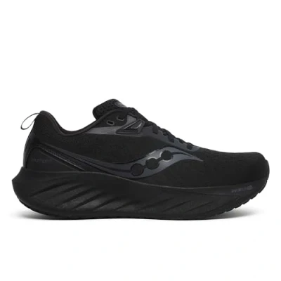 Image of Saucony Men&#039;s Triumph 22 Running Sneaker, Black, 6 UK