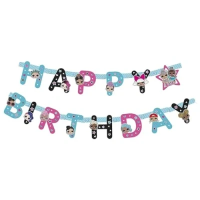 Image of Unique 20911 Birthday Banner 1.82 m LOL Surprise Party, Multicolour
