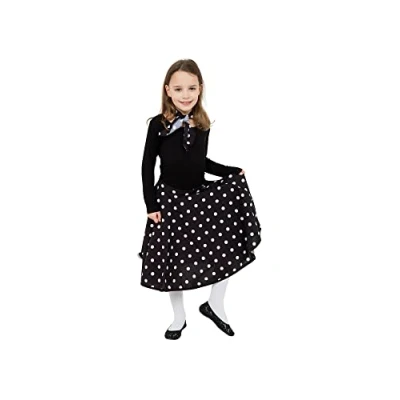 Image of Bristol Novelty CC760A Childs Rock N Roll Skirt Black, one Size