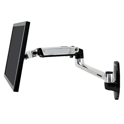 Image of Ergotron LX wall Mount LCD Arm mounting kit (articulating arm, base, extension brackets) for display aluminium screen size: up to 27&quot; mountable