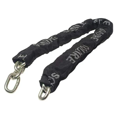 Image of Henry Squire High Security G Hardened Alloy Steel Chain with Black Sleeve, 1200 mm (Length) x 10 Link (Diameter)