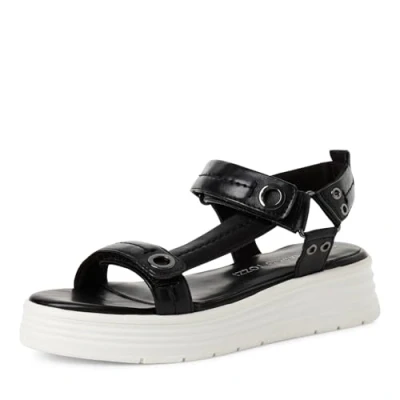 Image of Marco Tozzi Platform sandals, Women&#039;s, Size: 3, Black shoes