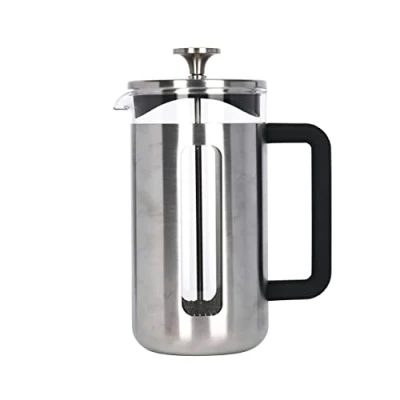 Image of La Cafetiere Pisa 8 Cup Brushed Chrome