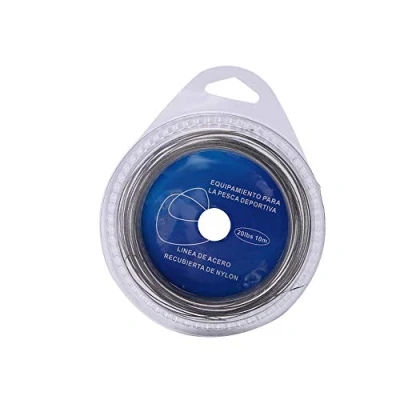 Image of Fishing Line, 5 Types 10m 7 Strands Steel Wire Braided Covered with Plastic Stainless Trolling (50 lbs) Supplies Line