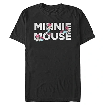Image of Disney Mickey Classic Minnie Stack Organic Short Sleeve T Shirt, Black, XXL