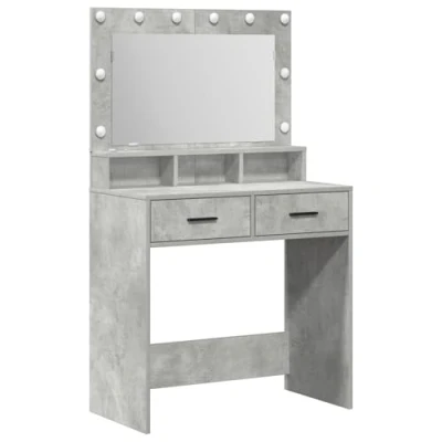 Image of vidaXL Concrete Grey Dressing Table 79 x 41 135