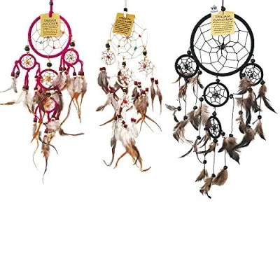 Image of VIE 3 X Naturals Dream Catcher Bundle, Sizes Pink, 9cm White, 11cm Black, One