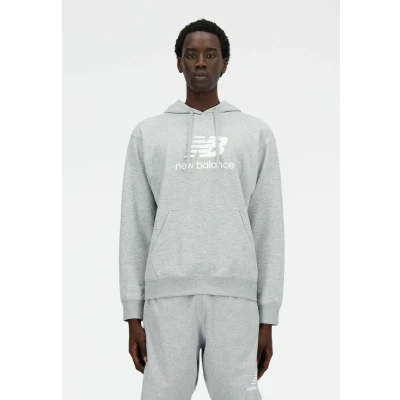 Image of New Balance Essentials French Terry Hoodie, Men&#039;s, Size: Small, Athletic grey