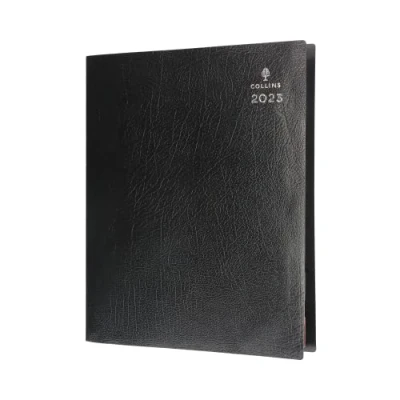 Image of Collins Leadership A4 Day to a Page (with Appointments) 2023 Diary Graphite (CP6743.99 23) Complete Business Planner, Agenda and Journal Organiser