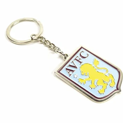Image of Aston Villa Fc Crest Keyring Claret One Size