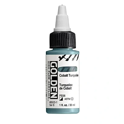 Image of Golden : High Flow Acrylic Paint 30ml (1oz): Cobalt Turquoise S8