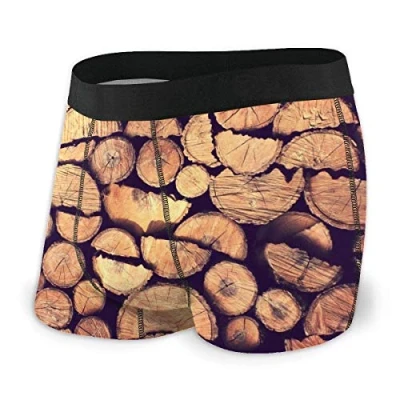 Image of 934 Men&#039;S Boxer Briefs Vintage Wooden Boxers Shorts Soft Pants Cool Athletic Underwear M