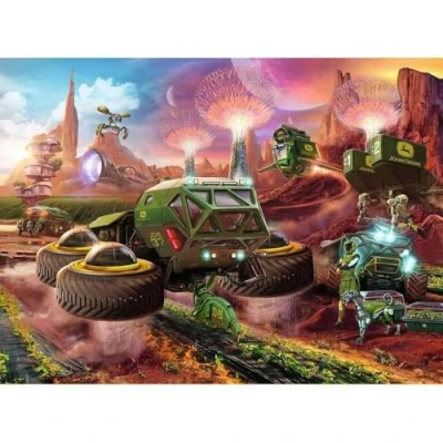 Image of Ravensburger Future John Deere 300 XXL Piece Jigsaw Puzzle for Kids Every is Unique, Pieces Fit Together Perfectly