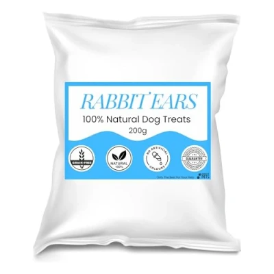 Image of Premium Natural Dog Treat (200g, Rabbit Ears)