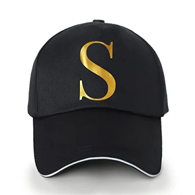 Image of FINDING CASE Men&#039;s Athletic Baseball Fitted Cap Plain for Men Classic 6 Panel Adjustable Sport Casual Sun Visor Hat (Gold S)