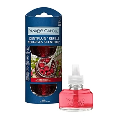 Image of Yankee Candle ScentPlug Fragrance Refills Red Raspberry Plug in Air Freshener Oil Up to 60 Days of 2 Count