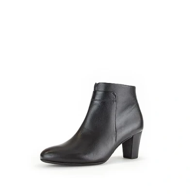 Image of Gabor Women Ankle Boots Ladies Low Half Bootie high Zipper Black (Schwarz) / 02 41 EU 7.5 UK