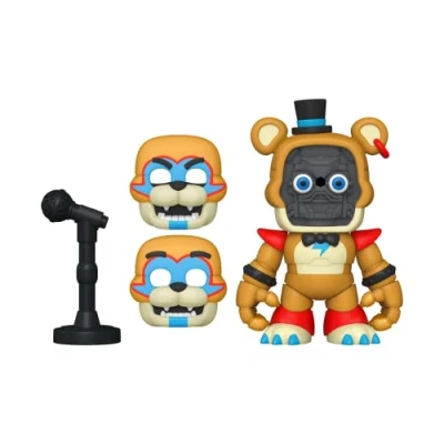 Image of Funko Five Nights At Freddy&#039;s (FNAF) Snap: RR Glamrock Freddy Fazbear Collectable Vinyl Figure Gift Idea Official Merchandise