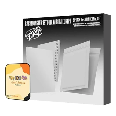 Image of BABYMONSTER DRIP Album [ZIP LOCK + BINDER Full Set Ver.]+Pre Order Benefits+BolsVos Exclusive K POP Inspired Digital Merches