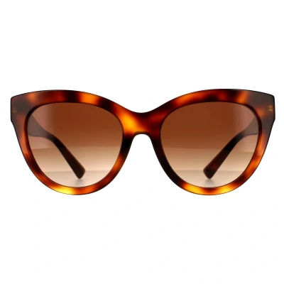 Image of Sunglasses Valentino Va4089 col. 501113 Woman Cat eye Brown