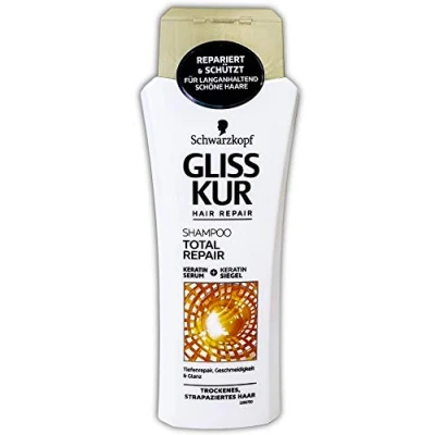 Image of 3 x Gliss Treatment Shampoo &quot;Total Repair 19&quot; for Dry, Damaged Hair 250 ml
