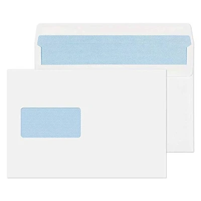 Image of Blake Purely Everyday C5+ 162 x 238 mm 90 gsm Self Seal Wallet Window Envelopes (2808) White Pack of 500