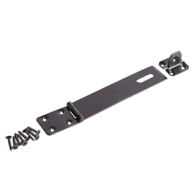 Image of Black 152mm Heavy Duty Steel Safety Hasp &amp; Staple By Blackspur