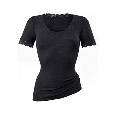 Image of CALIDA Women&#039;s True Confidence Undershirt, Opaque, Ws Black, 48 50