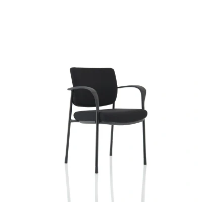 Image of Brunswick Deluxe Black Fabric Back Frame With Arms