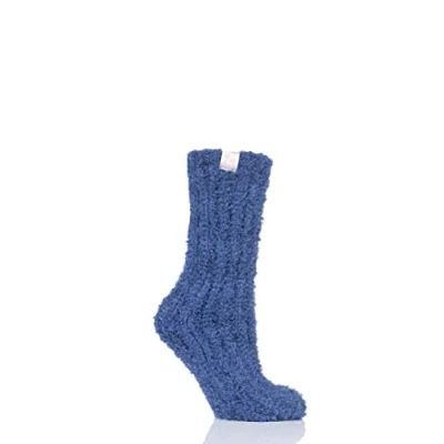 Image of 1 Pair Midnight Feather Slipper Socks Ladies 4 8 Elle