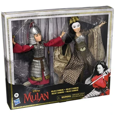 Image of Disney Mulan and Xianniang Dolls with Helmet, Armour Sword, Inspired by Disney&#039;s Film, Toy For Children Collectors