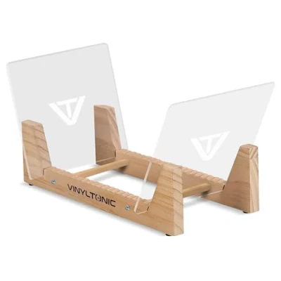 Image of Vinyl Tonic Display Rack (Oak) Record Storage
