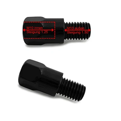 Image of Mirror adaptor for Yamaha motorcycles (M10 right hand thread to M10 left thread)