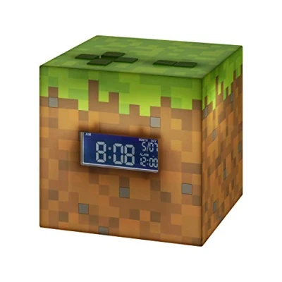Image of Paladone Minecraft Alarm Clock with Official Game Music, One Size