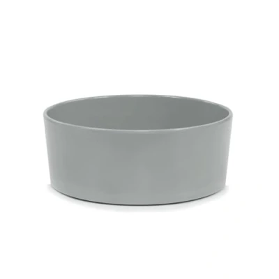 Image of Record Simply Mine Bowl for Dogs and Cats Made of Melamine Non Slip Dimensions: Diameter 21 cm Capacity 2.1 L Plain Grey