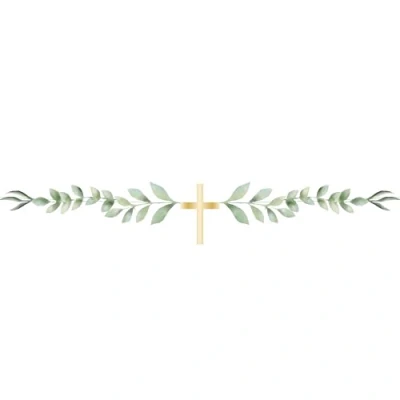 Image of Amscan 9915638 Botanical Cross Garland Banner