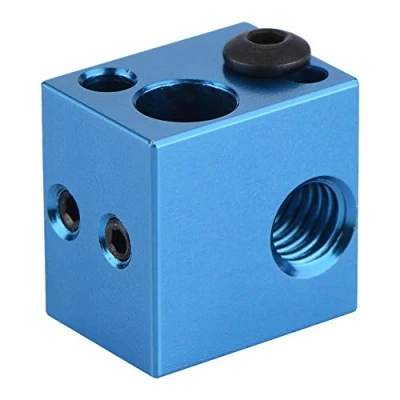 Image of VBESTLIFE 3D Printer Heating Block, Accessories Aluminium Block Heater Hot End for Makerbot (Blue)