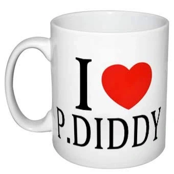 Image of EC C291 I Love P.Diddy Mug, Ceramic