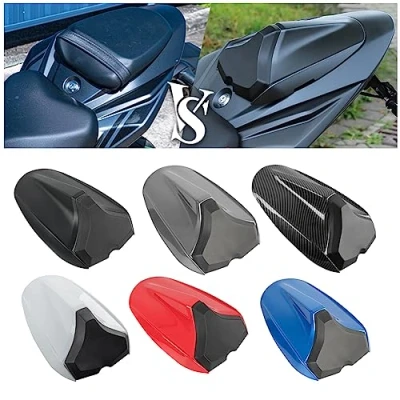 Image of Motorcycle Rear Passenger Pillion Solo Seat Cowl Hump Cover Hard ABS Fairing Tail Section for Su zuki GSX S GSXS 750 GSXS750 S750 2017 2018 2019 2020 2021 2022 2023 Accessories (Matte Black)